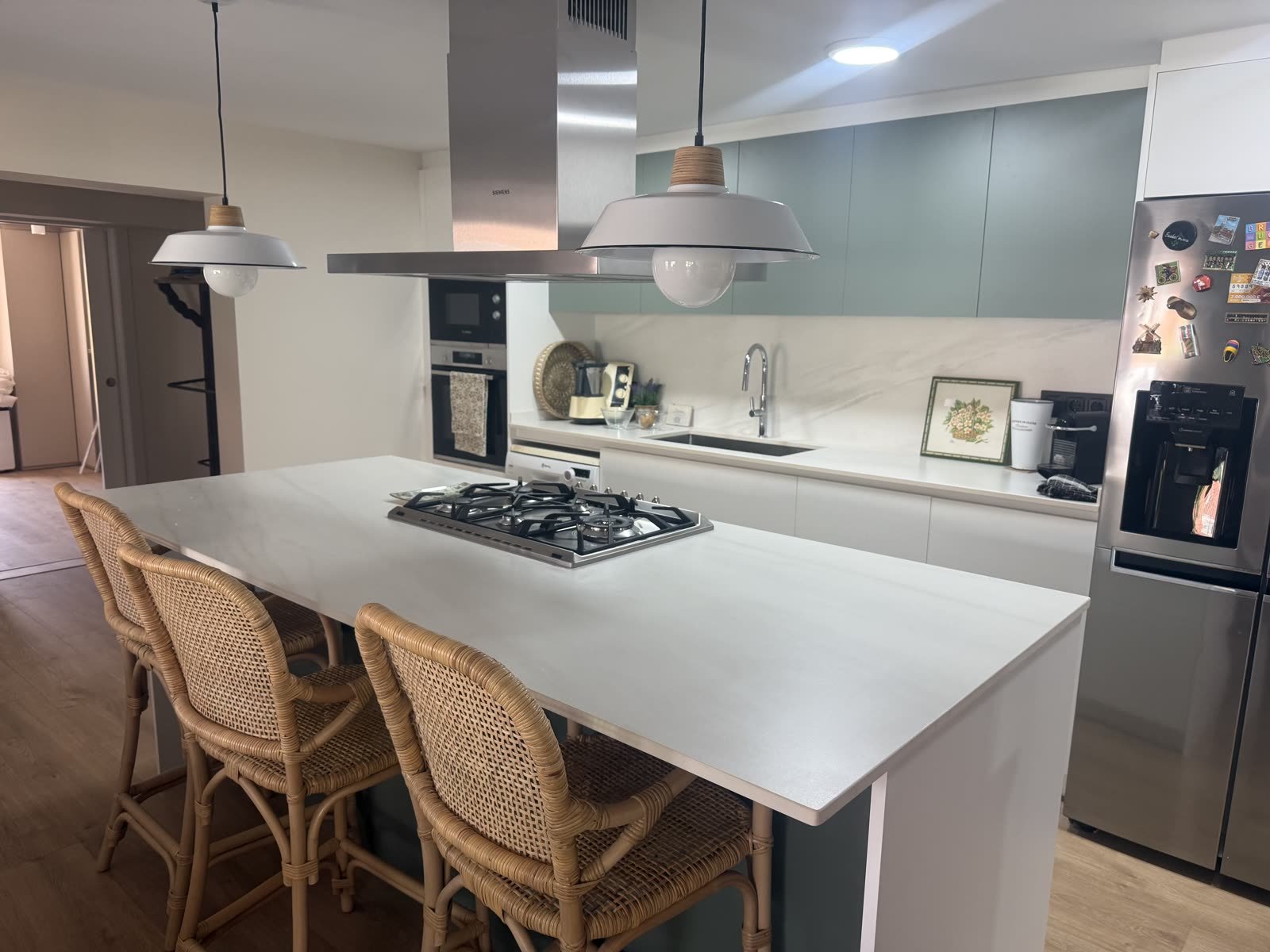 Interior renovation of a home with kitchen and bathroom